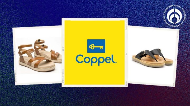 Coppel remata sandalias Flexi de colores claros y muy cómodas para vacaciones