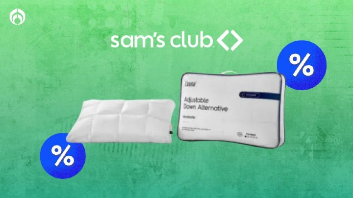 Duerme cómodo con la almohada Luuna hipoalergénica ajustable que Sam's Club remata