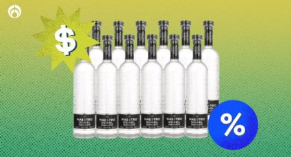 Bodega Aurrera le hace más del 50% de descuento al paquete de 12 tequilas Maestro Dobel Diamante