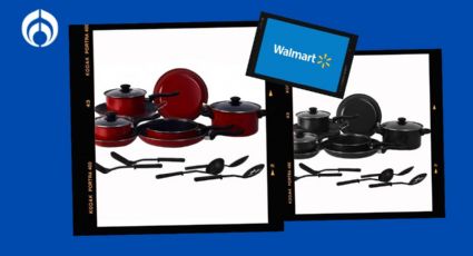 La batería de cocina antiadherente de 16 piezas que Walmart tiene muy económica