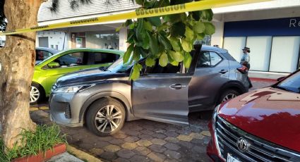 (VIDEO) Graban presunto intento de secuestro en estacionamiento de plaza comercial