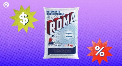 Bodega Aurrera tiene 'regalado' el detergente Roma de 1 kg; es excelente contra el percudido