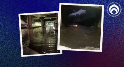 (VIDEO) 'Alberca' en Periférico: fuertes lluvias causan inundaciones y ocasionan cierres viales