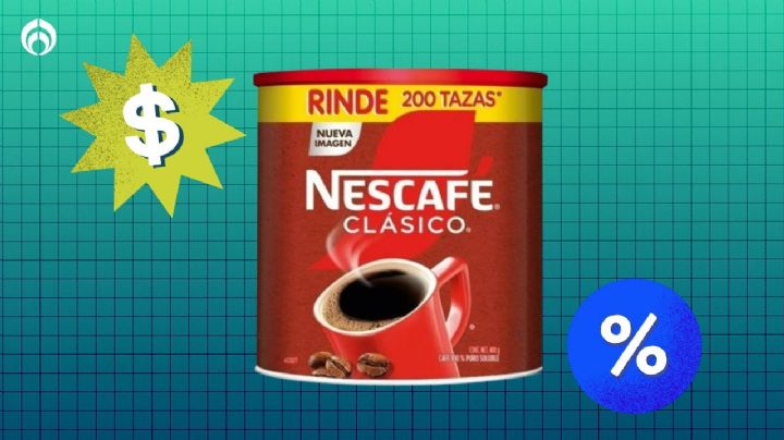 Bodega Aurrera tiene baratísimo el bote de 400 g de Nescafé Clásico, café soluble 100% puro