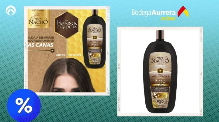 Oferta Tío Nacho anticaída y anti canas: así de efectivo es el shampoo que Bodega Aurrera remata