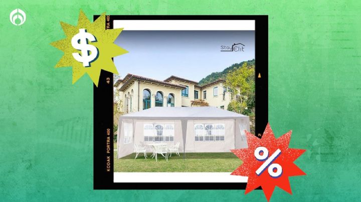 ¡Increíble oferta del 60%! Carpa con ventanas de 6x3 m a precio insuperable en Liverpool