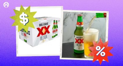 Descuento imperdible en el cartón de 24 cervezas Dos Equis Ultra en Sam's Club