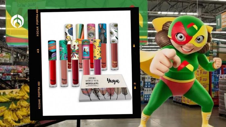 Bodega Aurrera remata el paquete de 10 labiales Yuya que va con regalo incluido