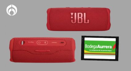 La bocina JBL con sonido potente y a prueba de agua, que Bodega Aurrera está rematando