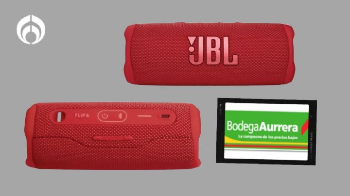 La bocina JBL con sonido potente y a prueba de agua, que Bodega Aurrera está rematando