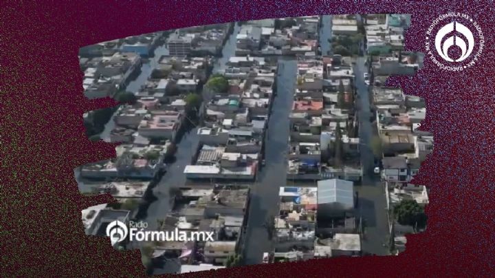 El lago volvió a Chalco: así se ve desde el cielo la inundación que lleva más de 21 días (VIDEOS)