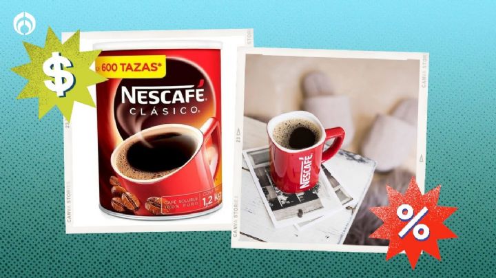 Bodega Aurrera remata el Nescafé Clásico de 1.2 kg para 600 tazas, el café estrella de la marca suiza