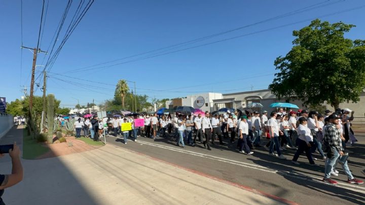 Marchan jueces y magistrados en quinto día de protestas por Reforma Judicial en Sonora