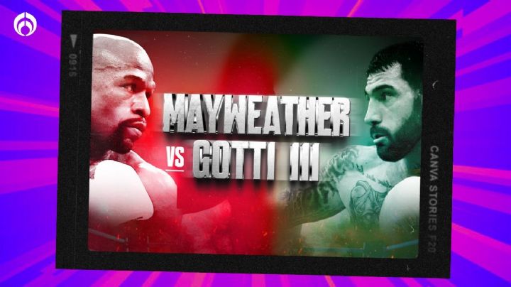 Mayweather Jr. vs. Gotti III: Ambos cumplen con el pesaje y pelearán en la Arena Ciudad de México