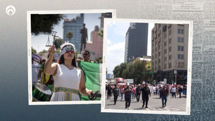 (VIDEOS) Reforma judicial: trabajadores y ciudadanos se manifiestan en CDMX