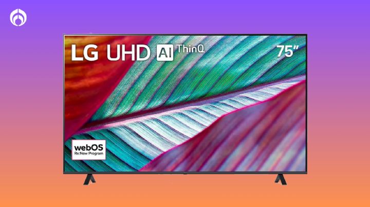 Sanborns tiene en remate esta pantalla LG UHD 4K de 75 pulgadas con el 59% de descuento