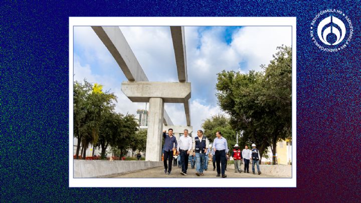 Samuel García supervisa avance de la Línea 6 del Metro en Nuevo León