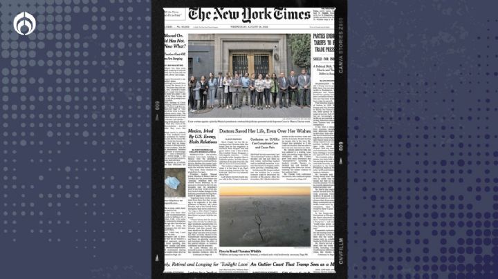 Reforma judicial ‘retumba’ en EU: el NYT retrata en portada las protestas y el ‘choque’ con AMLO