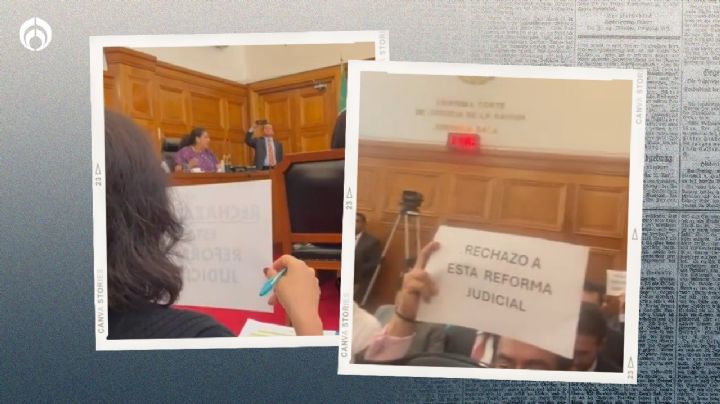 'Arde' la Corte: protestan en plena sesión... y ministra Lenia Batres reclama (VIDEO)