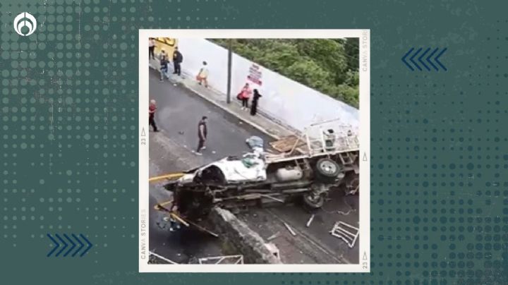 ¡Se 'salvó' 2 veces! Hombre sobrevive tras accidente vehicular y aventarse de un puente peatonal