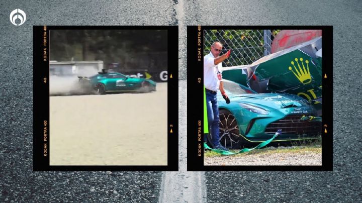 F1: ¿Cuánto cuesta el Safety Car de Aston Martin que se estrelló en la parabólica de Monza? (VIDEO)