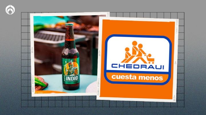 Chedraui remata caja de 12 botellas de cerveza Indio perfectas para los festejos patrios