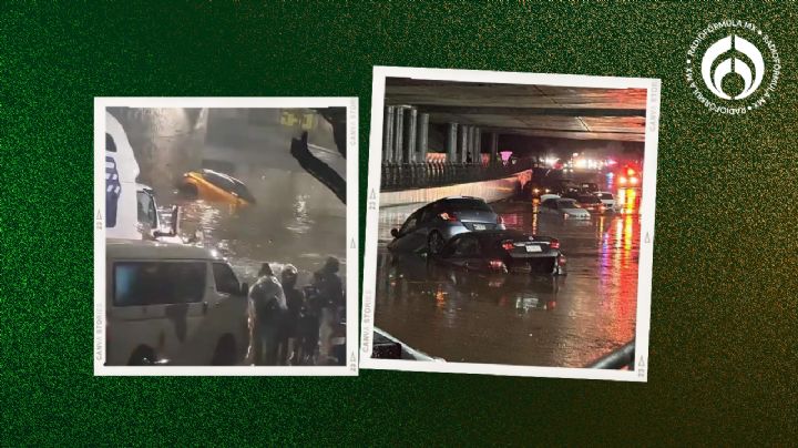 (VIDEOS) Pesadilla en Naucalpan: inundaciones en Periférico dejan caos y autos ¡bajo el agua!