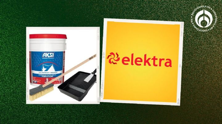 Elektra: kit para impermeabilizar tu casa con charola y espátula vale menos de 2,000 pesos