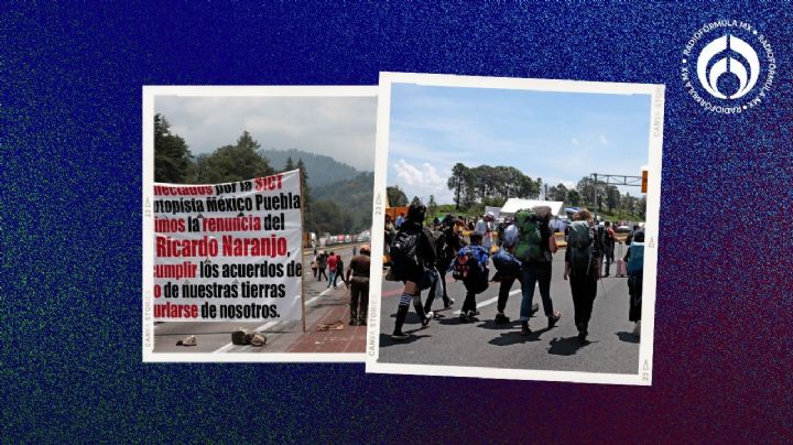 Bloqueo en la México-Puebla: abogado aclara pagos a ejidos; se deslinda de cierres