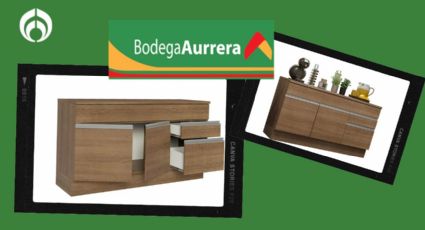 Bodega Aurrera remata este mueble de cocina, ideal para tu barra de café