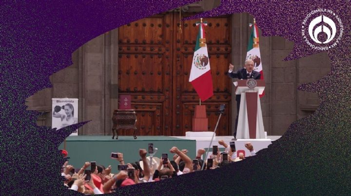 AMLO hace 'consulta' en el Zócalo por reforma judicial y manda recadito a EU