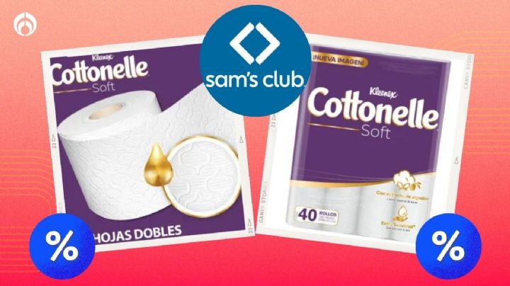 Sam's Club deja baratísimo papel de baño Kleenex Cottonelle con 40 piezas, extrasuave y resistente