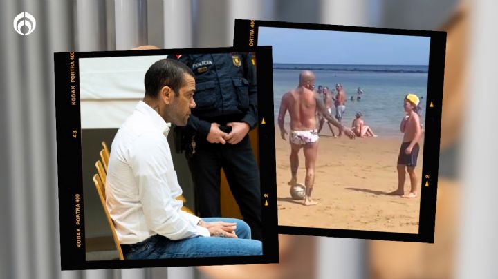 De la cárcel a ser maestro: Dani Alves reaparece y da clases de futbol a niño ¡en la playa! (FOTOS)