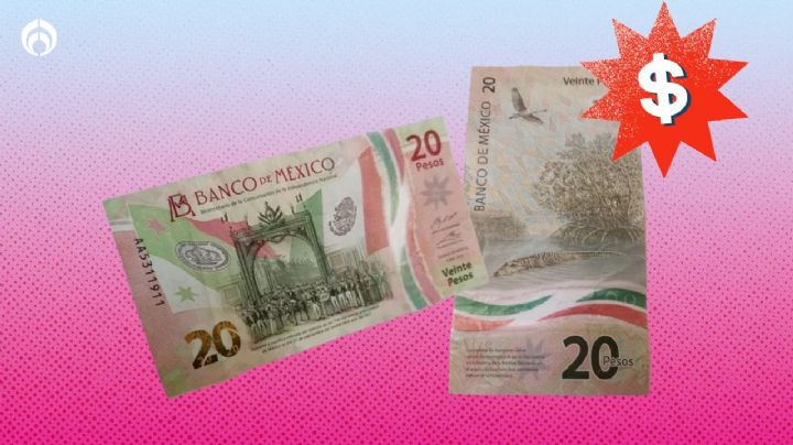 El billete de 20 pesos de la serie AA por el que pagan casi 500 mil pesos