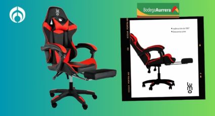 Bodega Aurrera rebaja 2 mil 500 pesos a esta silla gamer ergonómica, le dará un descanso a tu espalda