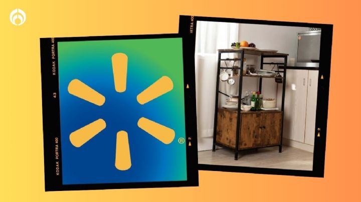 Walmart rebaja un clásico mueble de cocina de 3 niveles y muy espacioso, para organizar tus trastes