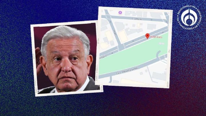 AMLO quiere 'rebautizar' la calle Rubén Darío por 'calle Salinas de Gortari'