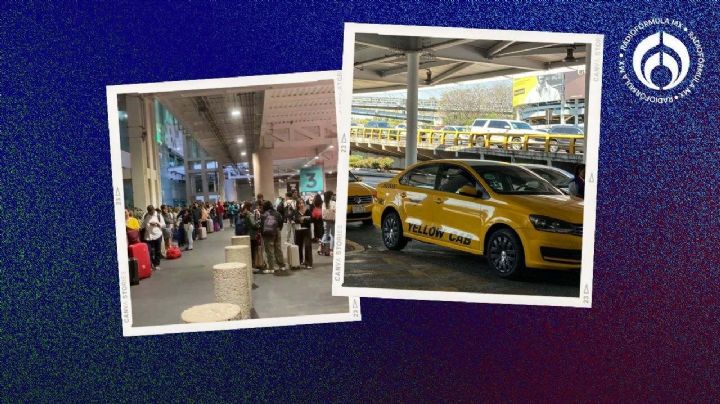 'Filotas' en el AICM: así se forman usuarios para tomar taxi en la Terminal 1 (VIDEO)