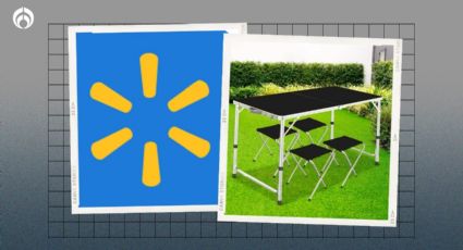 Walmart: la mesa plegable con sillas, ligera y con material resistente a la intemperie más barata