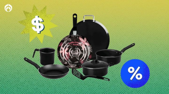 Walmart remata la batería de cocina Ekco de 8 piezas; es super ligera y resistente