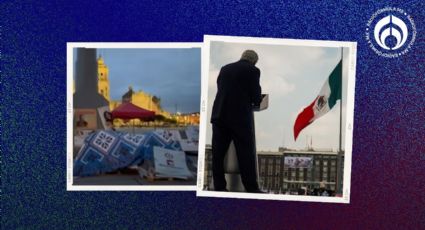 Madres buscadoras levantan protesta en el Zócalo; acusan 'indiferencia' de AMLO en Último Informe