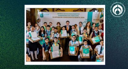 Samuel García premia a 28 niños ganadores de Olimpiada del Conocimiento Infantil 2024