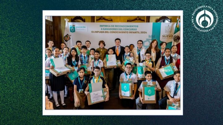 Samuel García premia a 28 niños ganadores de Olimpiada del Conocimiento Infantil 2024