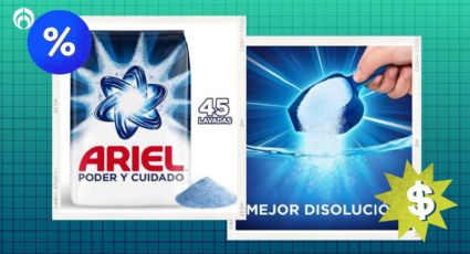 Soriana está rematando el detergente en polvo Ariel, el mejor para lavar la ropa, según Profeco