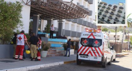 (VIDEO) Policía salva a hombre de lanzarse de un quinto piso de un hotel en Hermosillo