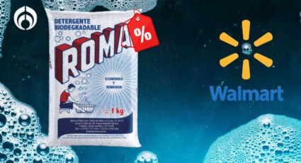 Walmart remata el detergente Roma biodegradable, rendidor y efectivo contra las manchas