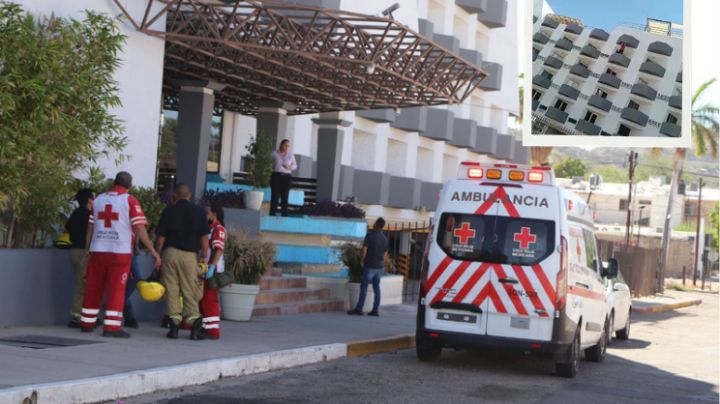 (VIDEO) Policía salva a hombre de lanzarse de un quinto piso de un hotel en Hermosillo