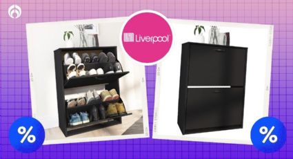 La moderna y sofisticada zapatera para 12 pares que Liverpool remata, ¡hay 4 colores!