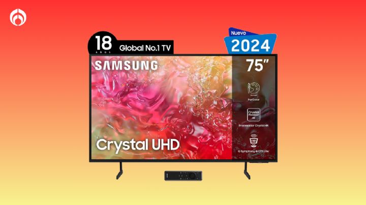 Sanborns rebajó con el 41% esta pantalla Samsung Crystal UHD de 75 pulgadas