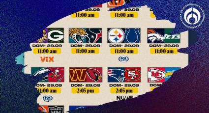 Semana 4 de NFL: Horarios y dónde ver los partidos